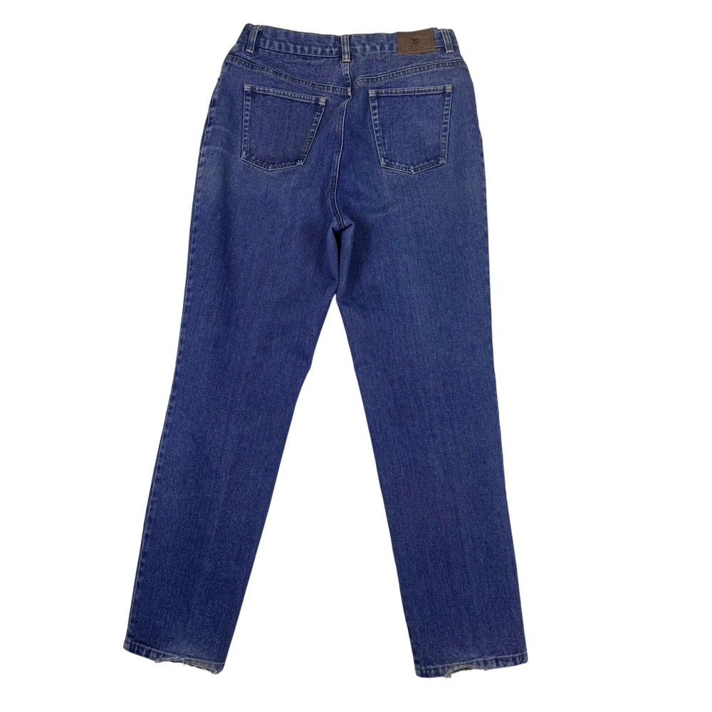 Ralph Lauren VTG 90's High Rise Straight Leg Blue Jeans Sz12 Cotton Mom Jeans - Picture 2 of 9